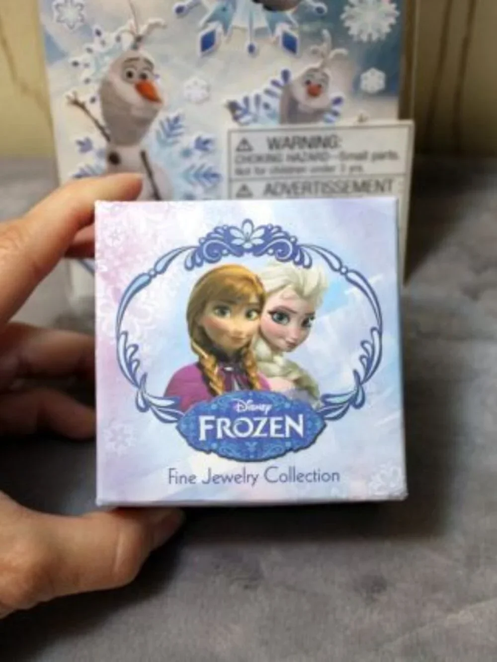Disney Frozen Fine Silver Plated Earrings with Stickers - NIB